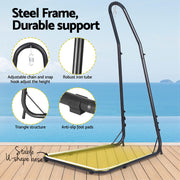 Gardeon Hammock Chair Stand Heavy Duty Steel Frame Black HM-CHAIR-STAND-A
