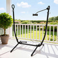 Gardeon Hammock Chair Stand Iron Frame w/ Phone Holder Black HM-CHAIR-STD-H