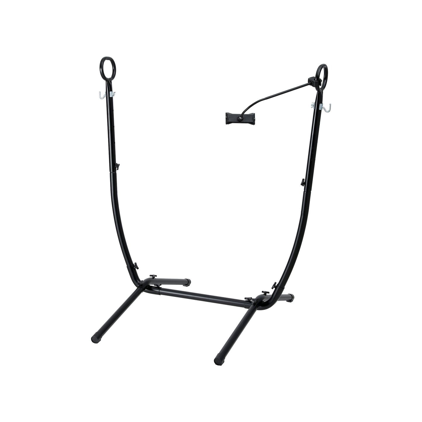 Gardeon Hammock Chair Stand Iron Frame w/ Phone Holder Black HM-CHAIR-STD-H