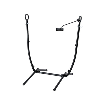 Gardeon Hammock Chair Stand Iron Frame w/ Phone Holder Black HM-CHAIR-STD-H