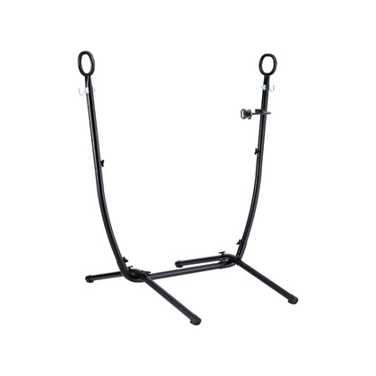 Gardeon Hammock Chair Stand Iron Frame w/ Phone Holder Black HM-CHAIR-STD-H