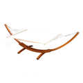 Gardeon Hammock Bed Outdoor Camping Garden Timber Hammock with Stand HM-TIM-ARC-DOU-FLA-AB