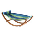 Gardeon Hammock Bed Outdoor Camping Kids Timber Hammock Rocking HM-TIM-ARC-KIDS-BLUE