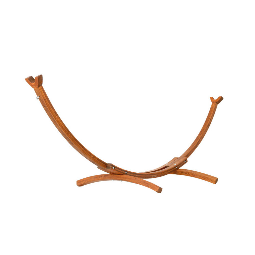 Gardeon Hammock Bed Stand Larch Wood 315cm Length HM-TIM-BED-STAND