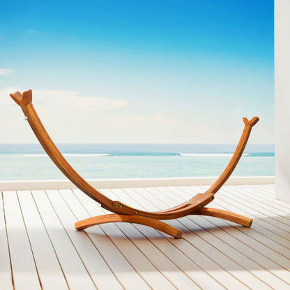 Gardeon Hammock Bed Stand Larch Wood 315cm Length HM-TIM-BED-STAND
