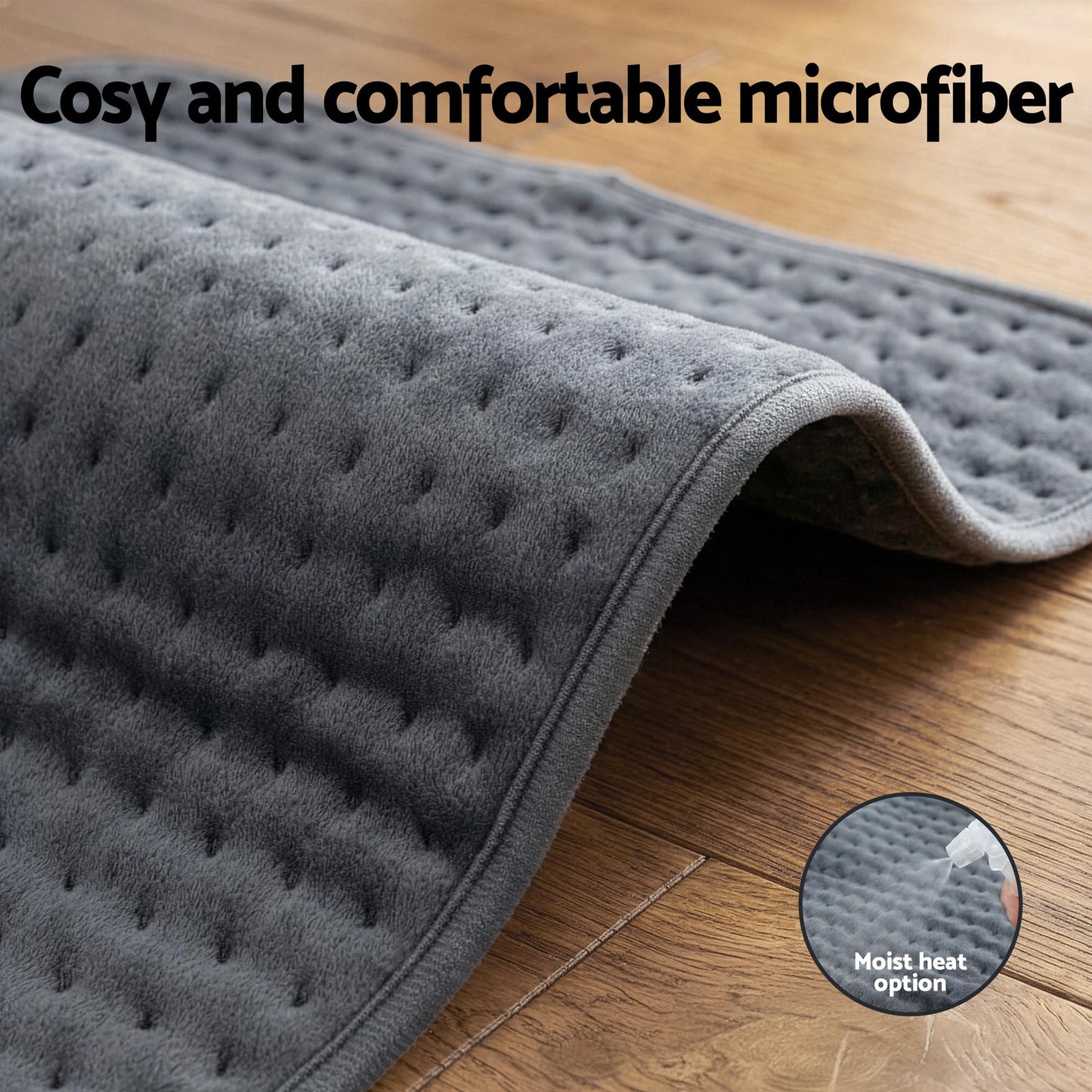 Livemor Electric Heating Pad Heat Mat 60x39cm HP-B-60X38-GY