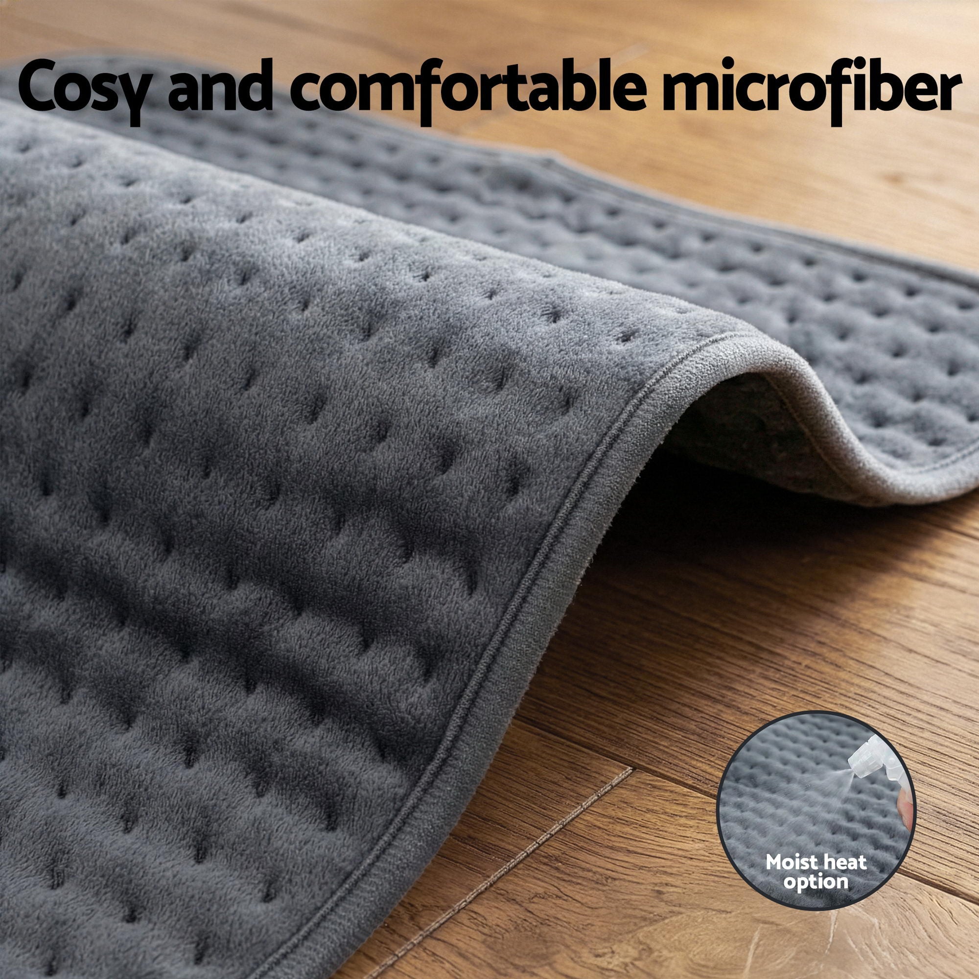 Livemor Electric Heating Pad Heat Mat 60x39cm HP-B-60X38-GY