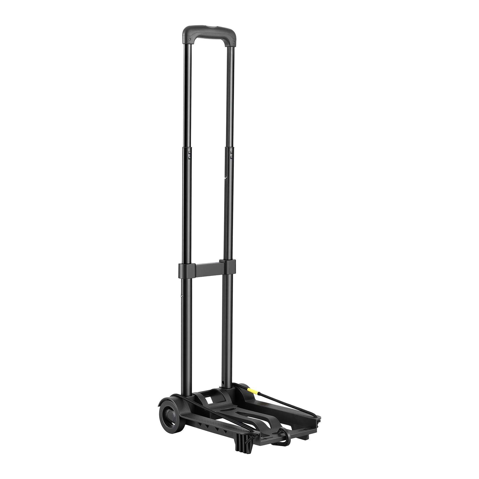 Giantz Folding Trolley Portable Hand Truck Lightweight Travel Luggage Black HP-CART-2W-BK
