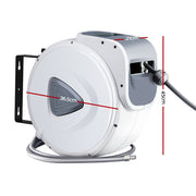 Giantz Air Hose Reel 20m Retractable Rewind Swivel Wall Mount Compressor Garage HR-AIR-AUTO-20M