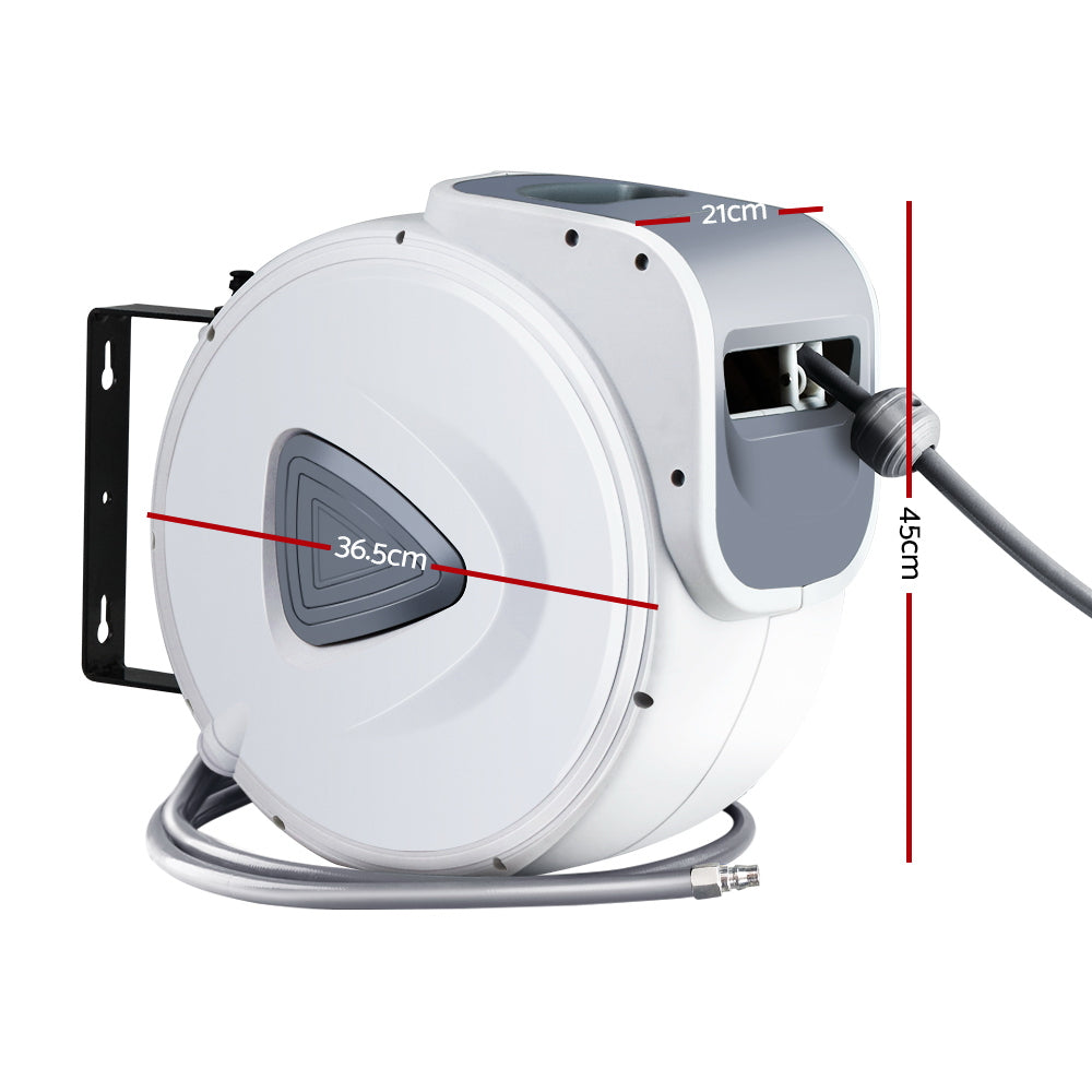 Giantz Air Hose Reel 20m Retractable Rewind Swivel Wall Mount Compressor Garage HR-AIR-AUTO-20M