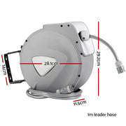 Water Hose Reel 10M Retractable Auto Rewind Garden Spray Gun HR-WA-AUTO-10M-PLS