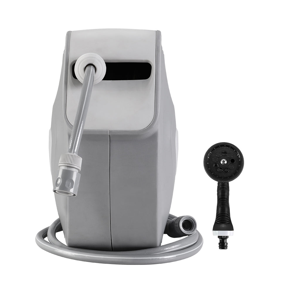 Water Hose Reel 10M Retractable Auto Rewind Garden Spray Gun HR-WA-AUTO-10M-PLS