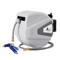 Green Fingers 30M Water Hose Reel Retractable Auto Rewind Wall Mount Garden Spray Gun HR-WA-AUTO-N-30M-MTL