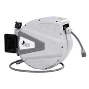Green Fingers 30M Water Hose Reel Retractable Auto Rewind Wall Mount Garden Spray Gun HR-WA-AUTO-N-30M-PLS