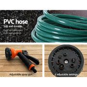 Greenfingers Water Hose Reel 10M Retractable Garden Spray Gun AutoRewind HR-WA-BNS-10M-PLS