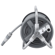 Green Fingers 20m Retractable Garden Hose Reel Heavy Duty 1/2" Hose Auto Rewind HR-WA-MNL-20M-PLS