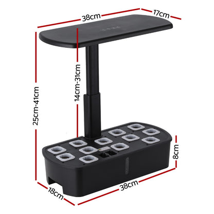 Green Fingers Hydroponics Growing System with LED lights HYDS-GL-23W-BK
