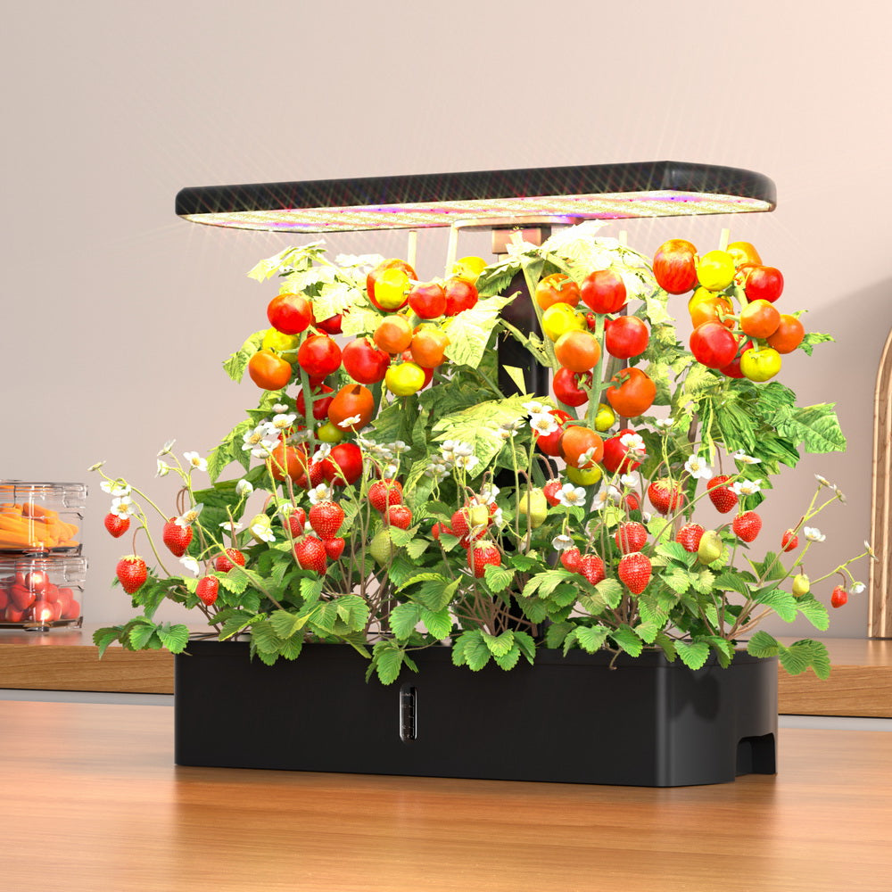 Green Fingers Hydroponics Growing System with LED lights HYDS-GL-23W-BK