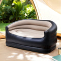 Gardeon Outdoor Air Sofa Inflatable Couch Two-Seater Lounge Chair with Pump Blow Up Couches for Camping IAS-2SEAT-CO