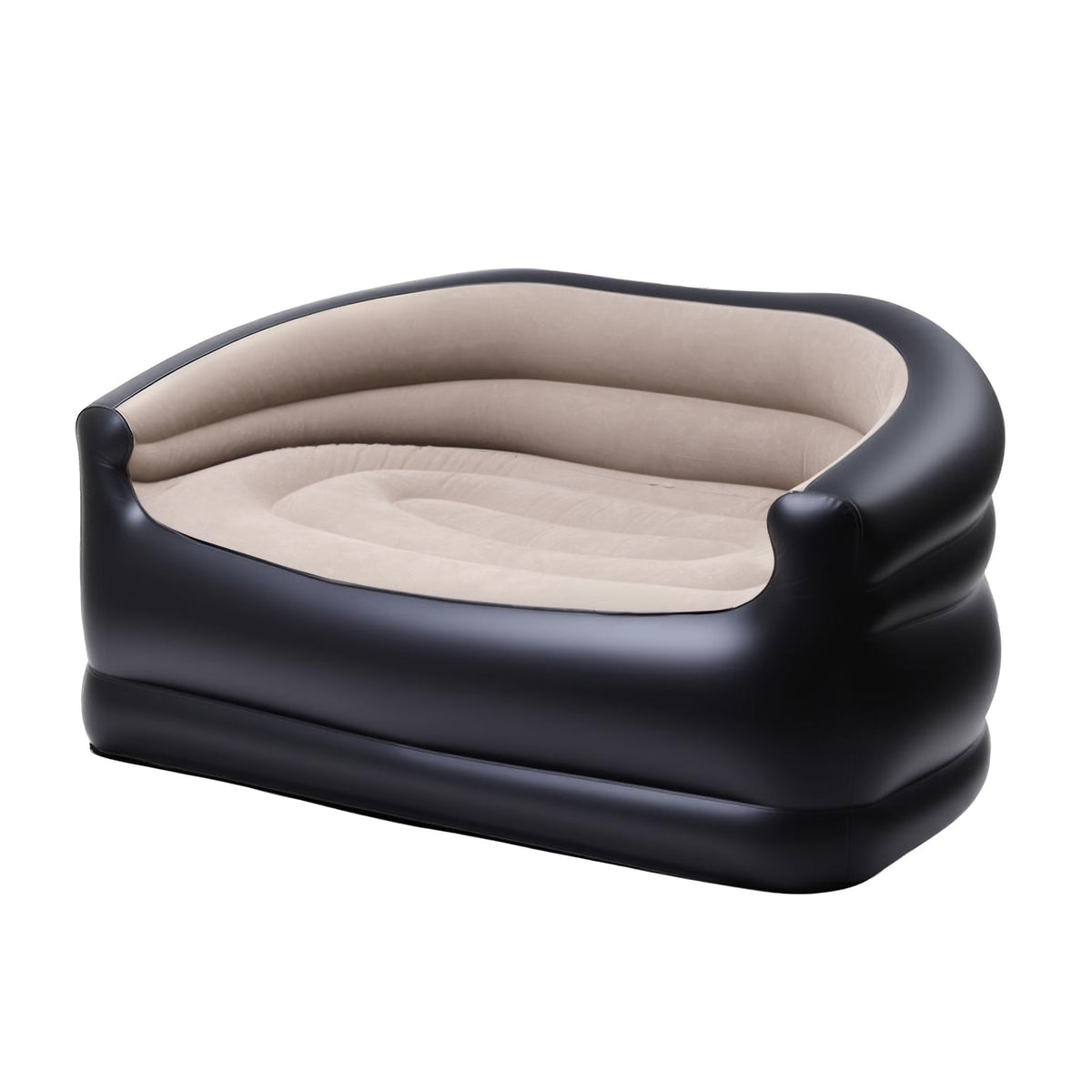 Gardeon Outdoor Air Sofa Inflatable Couch Two-Seater Lounge Chair with Pump Blow Up Couches for Camping IAS-2SEAT-CO