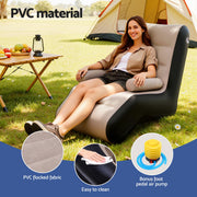Gardeon Inflatable Chair Sun Lounger Blow Up Folding Air Chairs Sofa for Camping with Pump IAS-SINGLE-CO