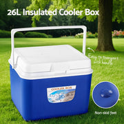 Glacio 26L Portable Ice Cooler Box Camping Fridge ICE-COOLER-26L-BL