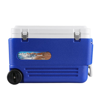 Glacio 60L Portable Ice Cooler Box With Wheels Camping Fridge ICE-COOLER-60L-WHEEL-BL