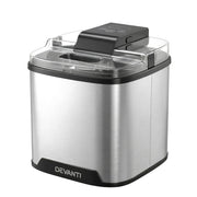 Devanti Ice Cream Maker Machine 2L Homemade Gelato Sorbet Frozen Drinks Sliver ICM-A-SFS02-BK