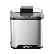 Devanti Ice Cream Maker Machine 2L Homemade Gelato Sorbet Frozen Drinks Sliver ICM-A-SFS02-BK