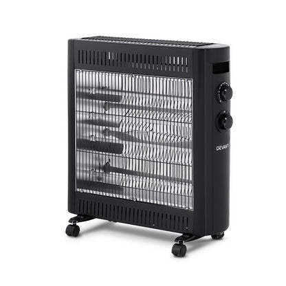 Devanti 2200W Infrared Heater Radiant Heaters IH-B21-BK