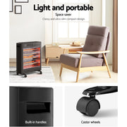 Devanti 2200W Infrared Heater Radiant Heaters IH-B21-BK