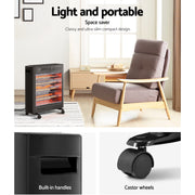 Devanti 2200W Infrared Heater Radiant Heaters IH-B21-BK