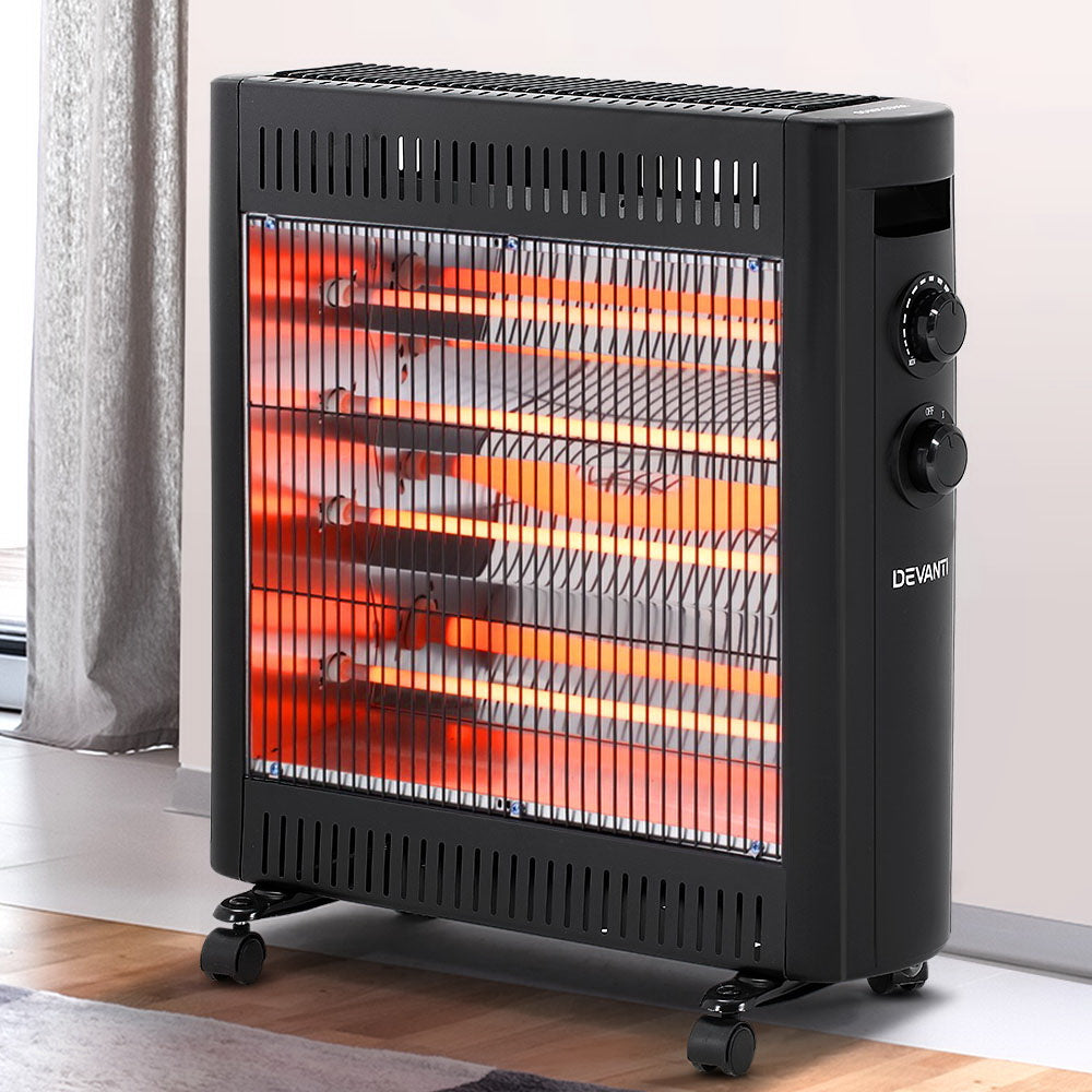 Devanti 2200W Infrared Heater Radiant Heaters IH-B21-BK