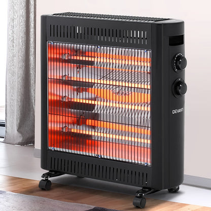 Devanti 2200W Infrared Heater Radiant Heaters IH-B21-BK