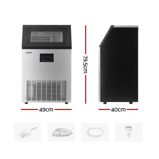 Devanti 45kg Ice Maker Commercial Machine IM-A-ZB45F-COM