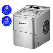 Devanti Portable Ice Cube Maker - Silver IM-ZB-12B-RD