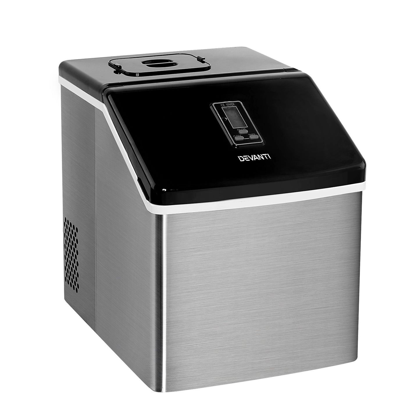Devanti 18kg Ice Maker Machine Stainless Steel IM-ZB-18F-SS