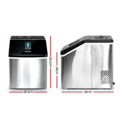 Devanti 18kg Ice Maker Machine Stainless Steel IM-ZB-18F-SS