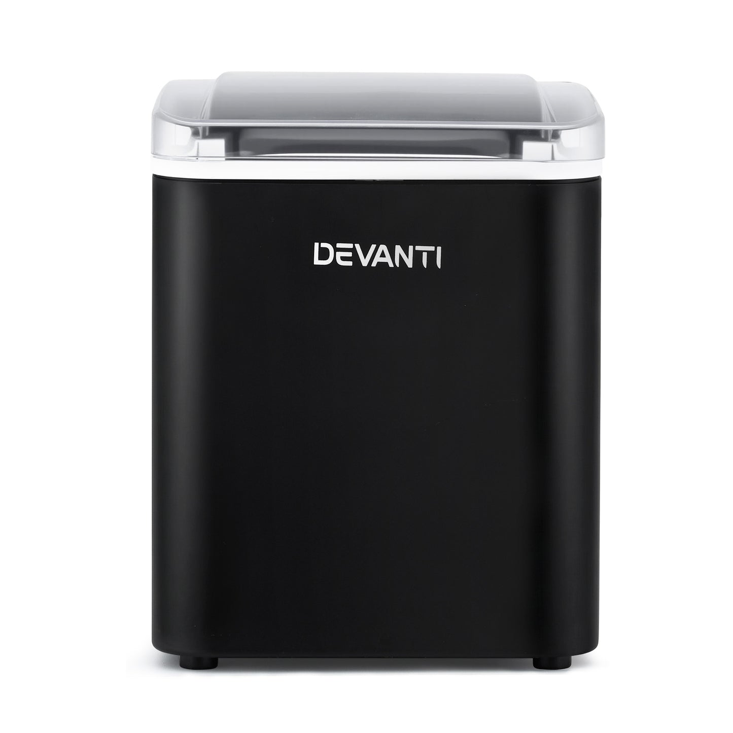 Devanti Ice Maker Machine Portable 12kg Countertop w/Self Cleaning 1.2L Black IM-ZB-OL-15A-BK