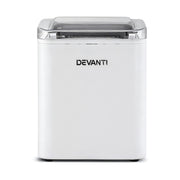 Devanti Ice Maker Machine Portable 12kg Countertop w/Self Cleaning 1.2L White