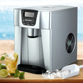 Devanti 2L Portable Ice Cuber Maker & Water Dispenser - Silver IM-ZB12E-SR