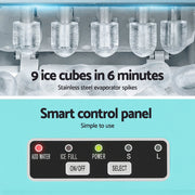 Devanti 12kg Ice Maker Machine w/Self Cleaning Green