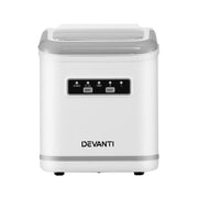 Devanti Ice Maker Machine Portable 12kg Countertop w/Self Cleaning 1.3L White