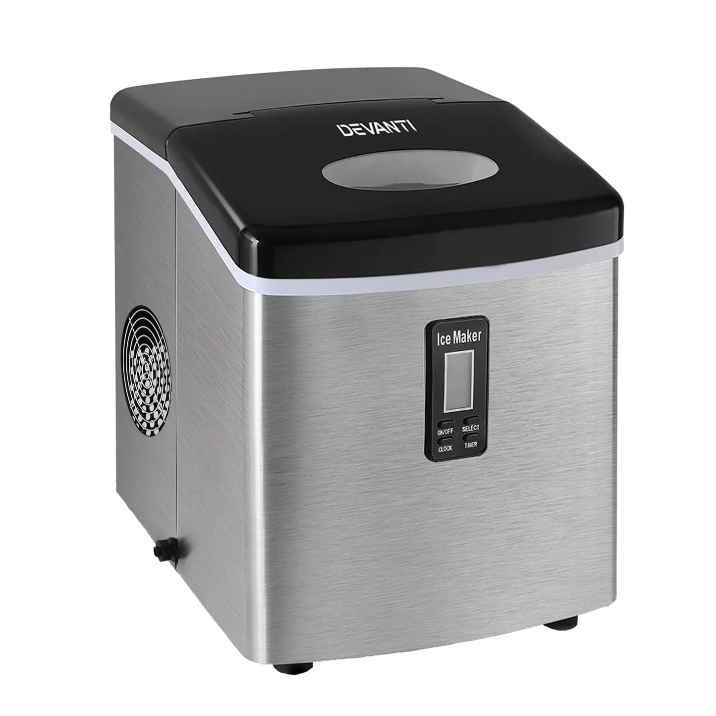 Devanti 15kg Ice Maker Machine Silver IM-ZB12S-SS