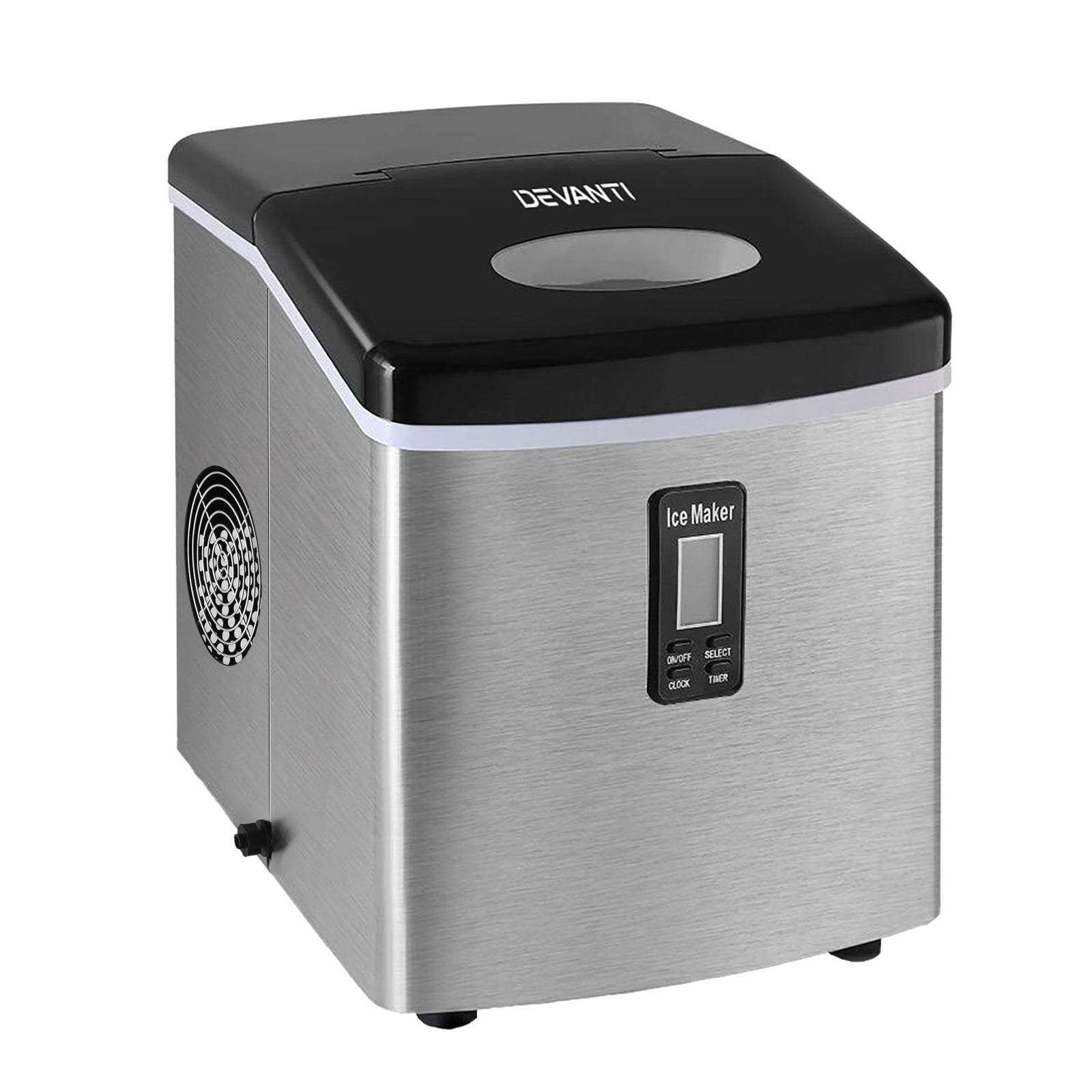 Devanti 15kg Ice Maker Machine Silver IM-ZB12S-SS