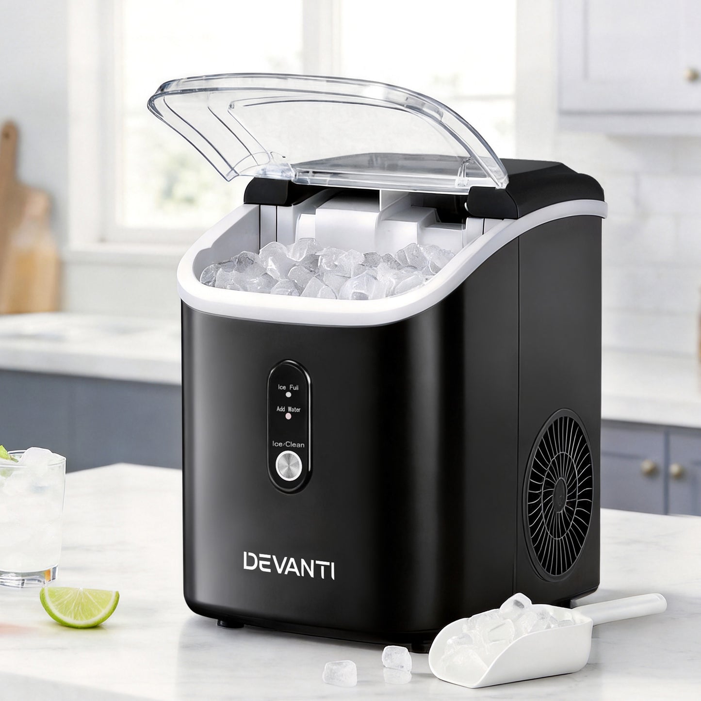 Devanti 15kg Nugget Ice Maker Machine IM-ZB15N-BK