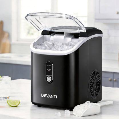 Devanti 15kg Nugget Ice Maker Machine IM-ZB15N-BK