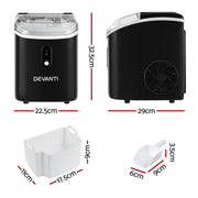 Devanti 15kg Nugget Ice Maker Machine IM-ZB15N-BK
