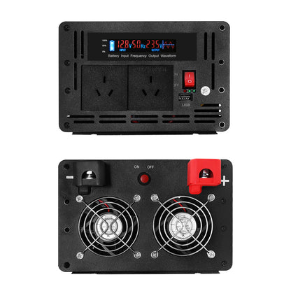 Giantz Power Inverter 12V to 240V 2500W/5000W Pure Sine Wave Camping Car Boat INVERT-P-2500W-SL