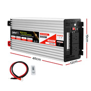 Giantz Power Inverter 3000W or 6000W Pure Sine Wave 12V-240V Camping Boat Caravan INVERT-P-3000W-SL
